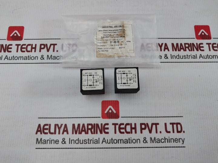 Elcom 1000 Vdc/ 2A Power Line Filter Ep 402-2D