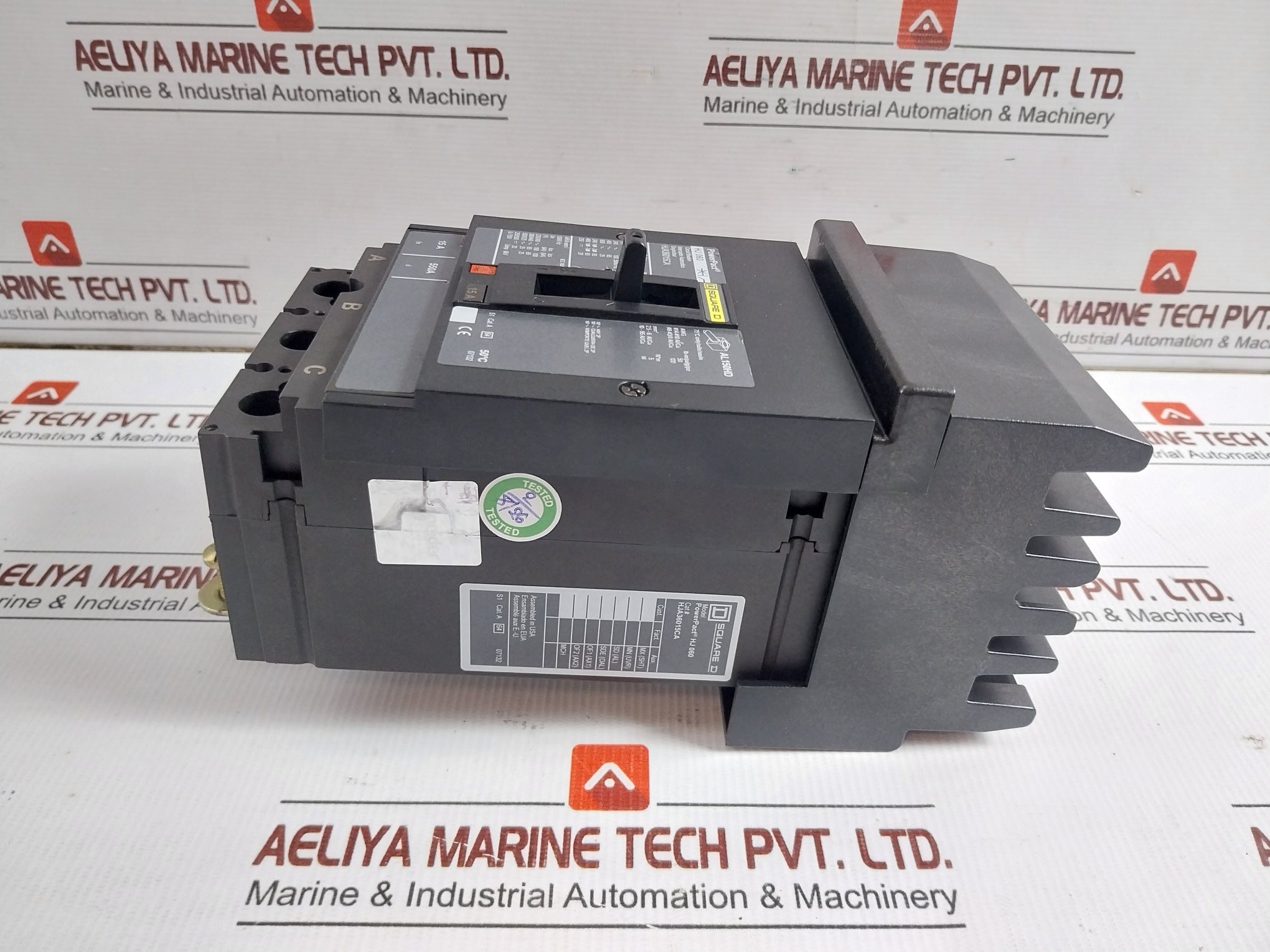 Hj060 3-pole Circuit Breaker Hja36015Ca 750V 15A Square D