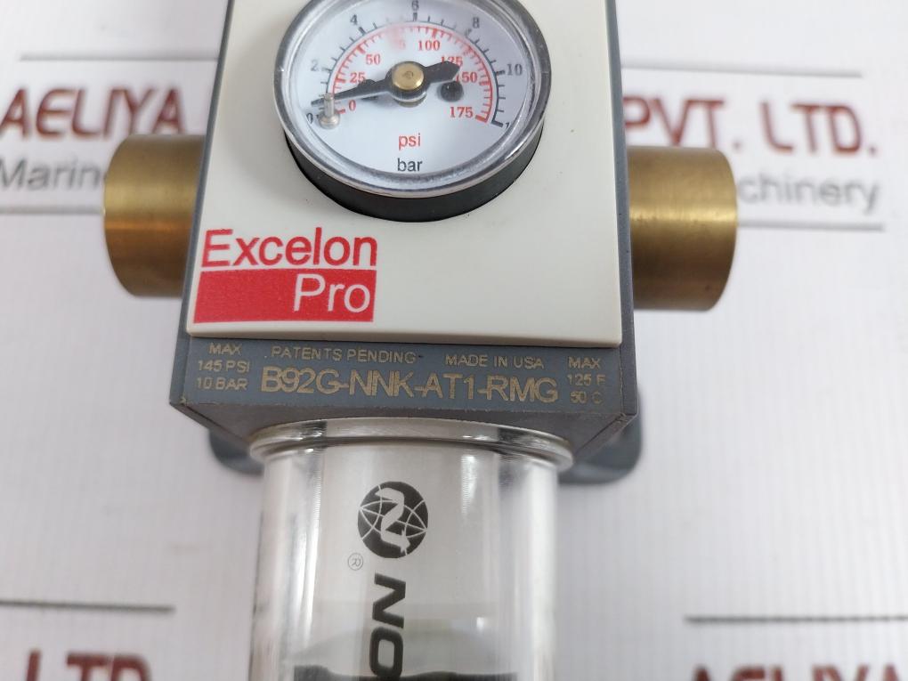 Excelon Pro Pneumatic Filter Regulator 145 Psi 10 Bar Norgren B92G-nnk-at1-rmg