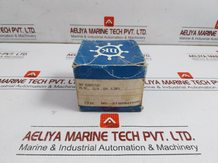 Fd Vu G1/4 Pressure Gauge 0-0.2 Mpa Daiichi Keiki