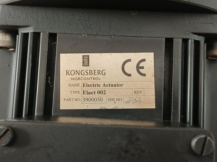 Electric Actuator 3900050 4124Bc100000 24V Kongsberg Elact 002