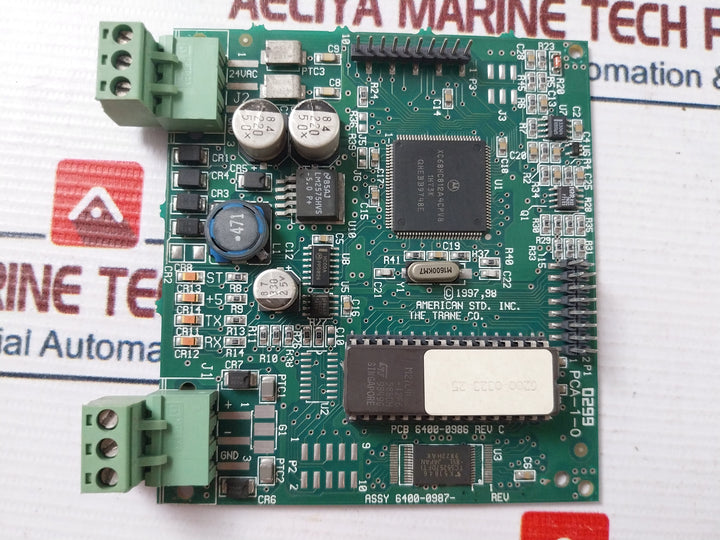 Trane 6400-0987 Adaptive Control Interface Chiller Board Rev C Pca-1-0