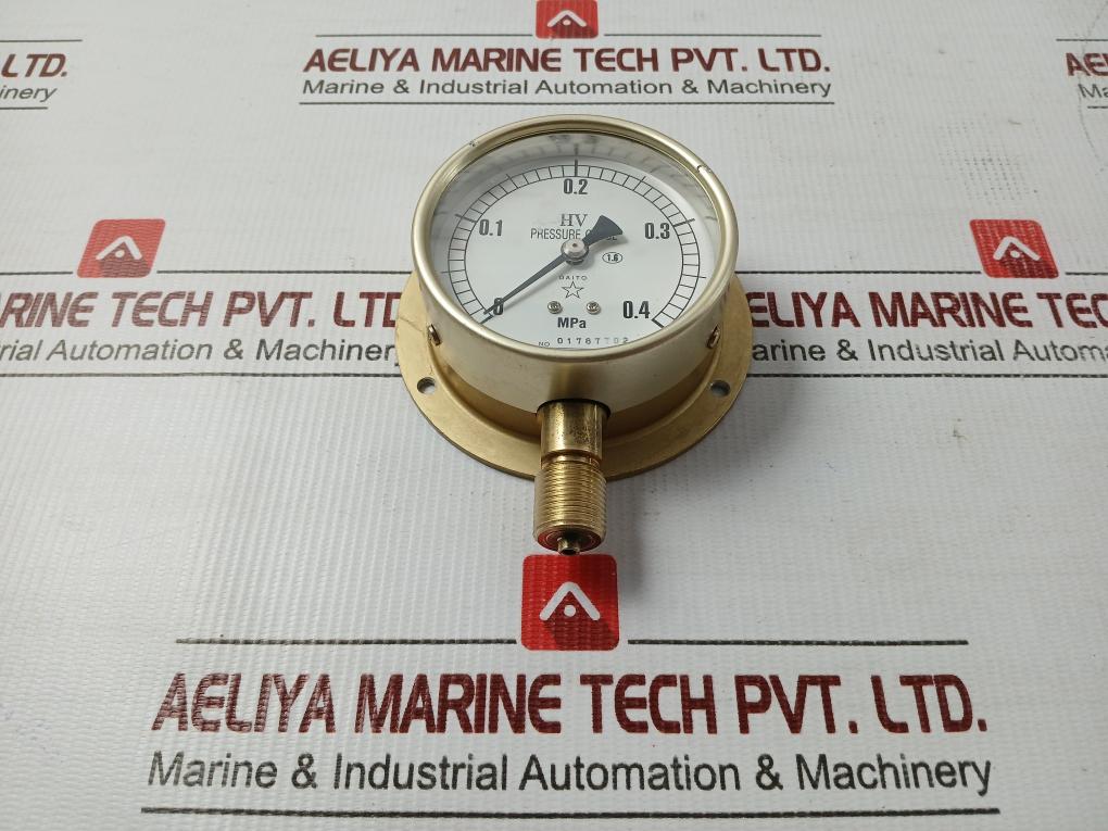 Pressure Gauge B U Daito Keiki 0-0.4 Mpa