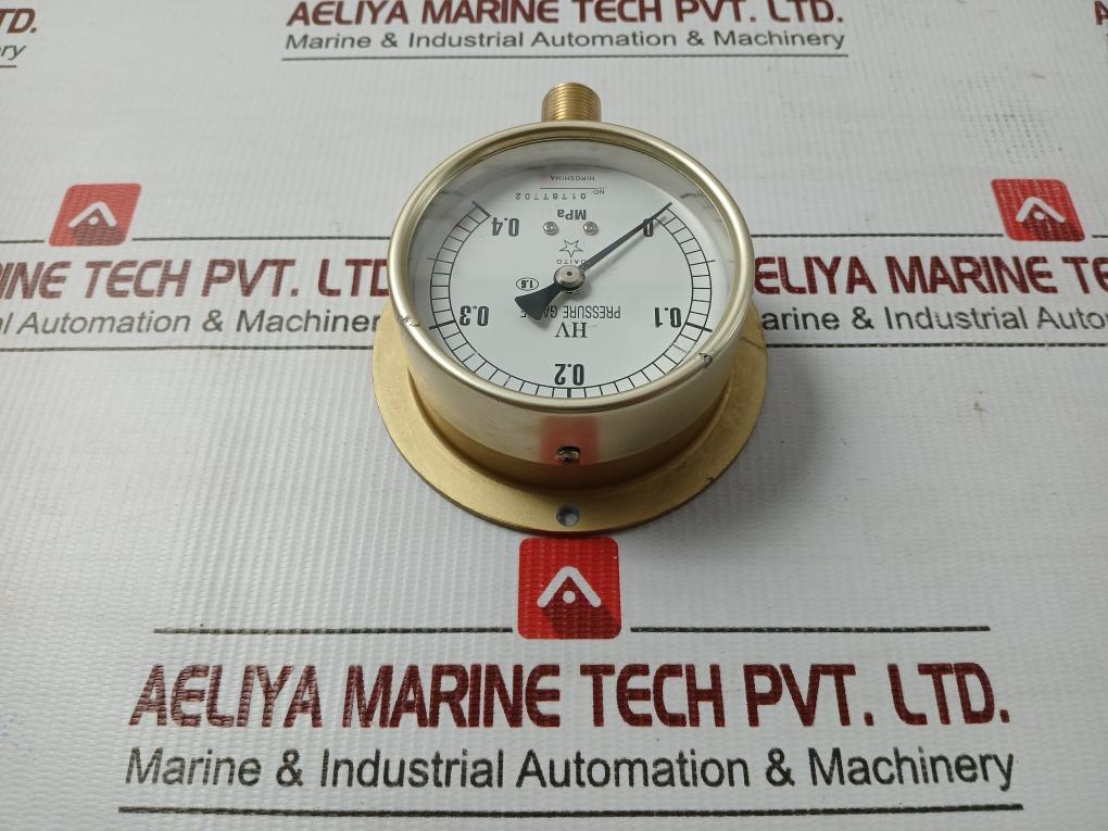 Pressure Gauge B U Daito Keiki 0-0.4 Mpa