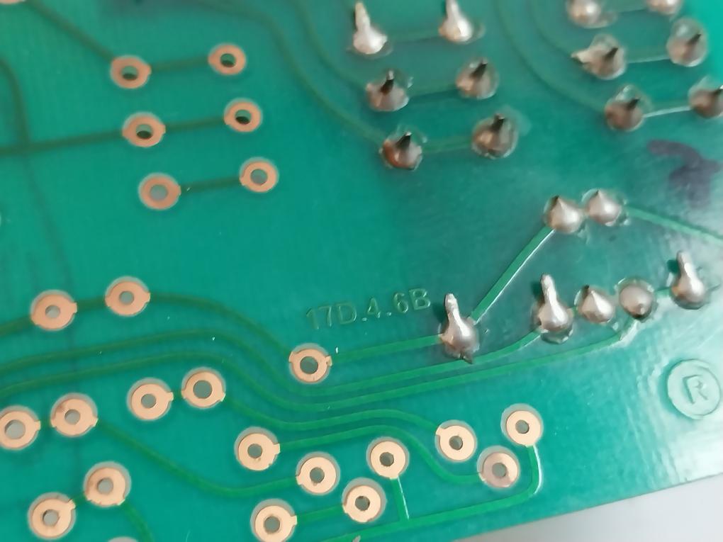 17D.4.6B Printed Circuit Board, 5A 250V Ac1, 2A 380V Ac1