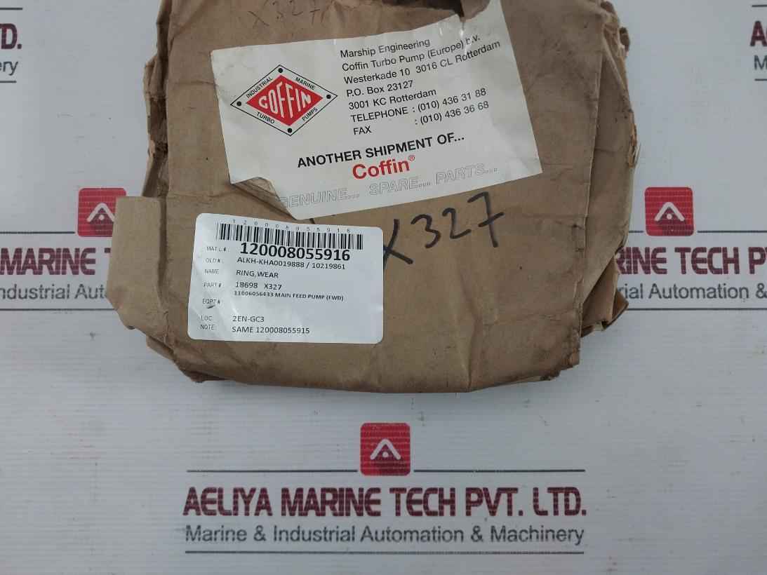 18698 X327 Wear Ring For Main Feed Pump Coffin Turbo Pump