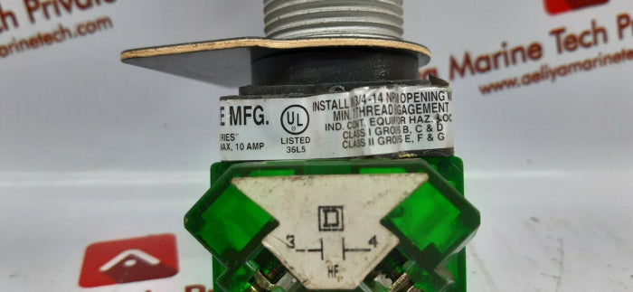 Curlee Ka-2 Pilot Light Class 9001 Contact Block