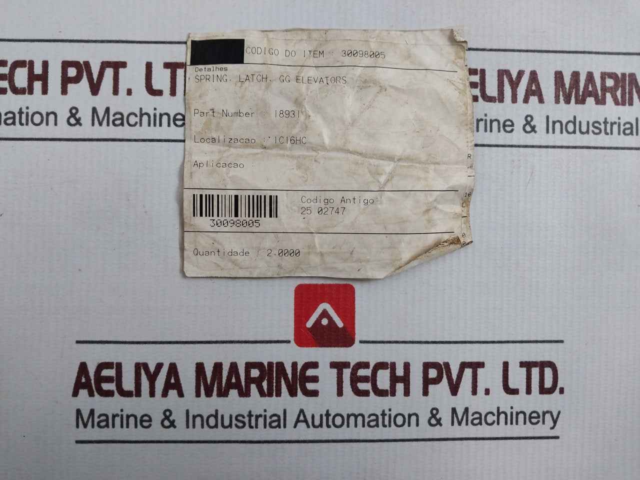 18931 Torsion Spring, Latch