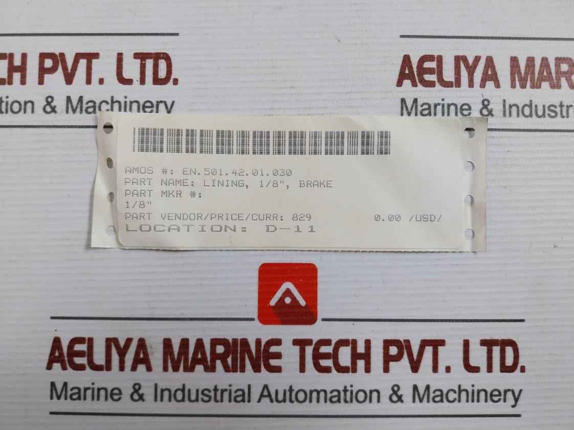 1/8” Industrial Brake Lining