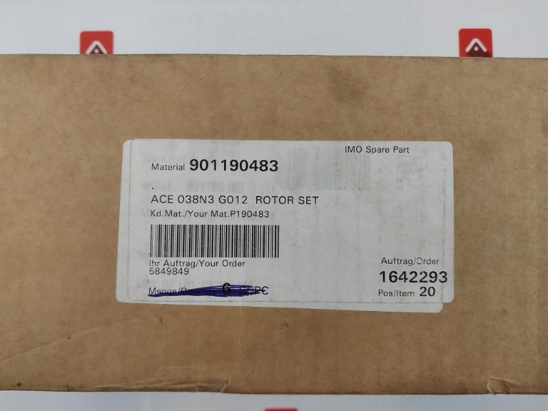 Imo 190483 Rotor Set For Imo 3Rd Generation Pumps 901190483 Ace 038N3 G012