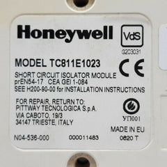 Honeywell Tc811E1023 Short Circuit Isolator Module