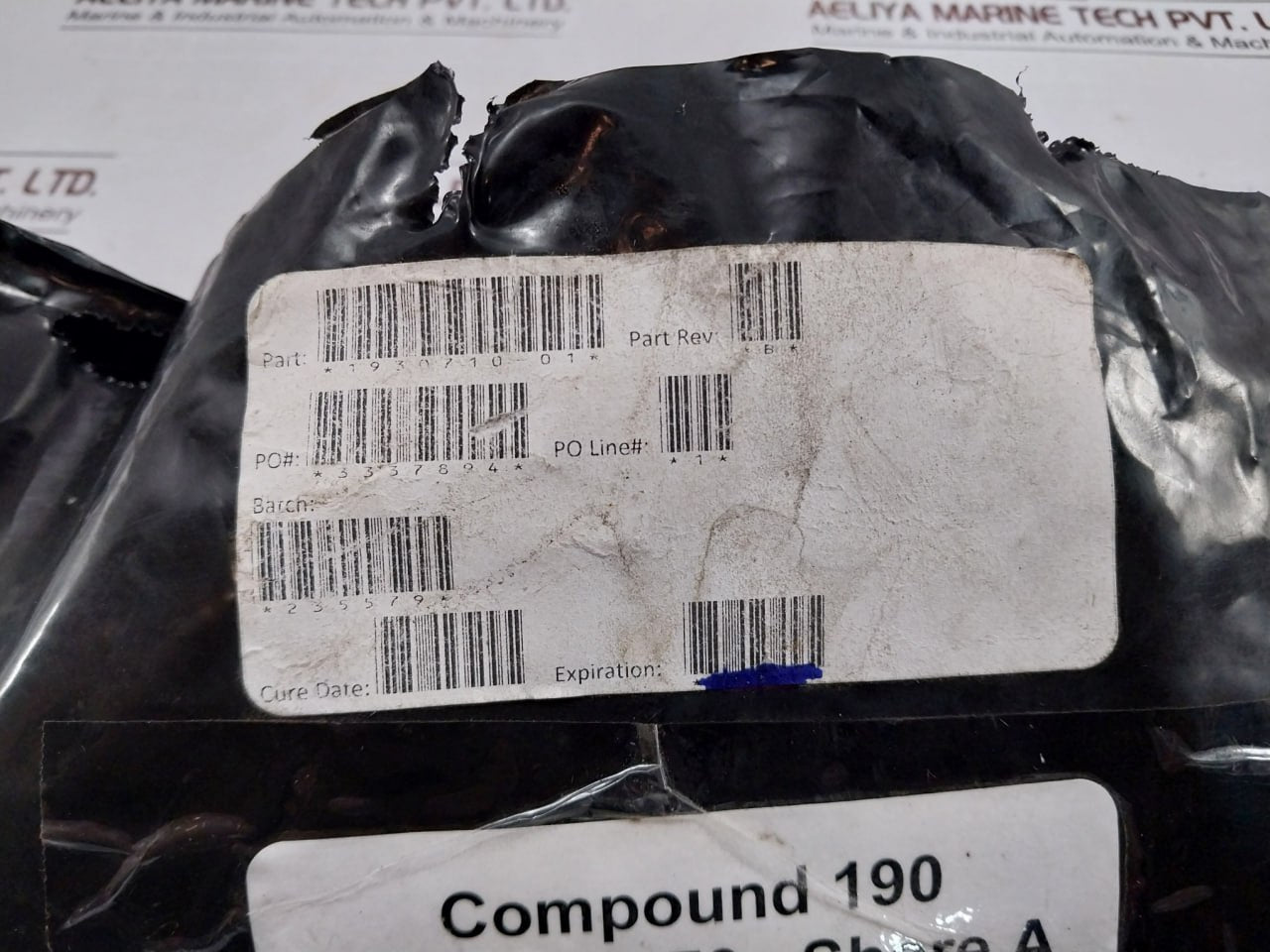 1930710-01 Diaphragm Seal Rev B Hardness 70 Shore A