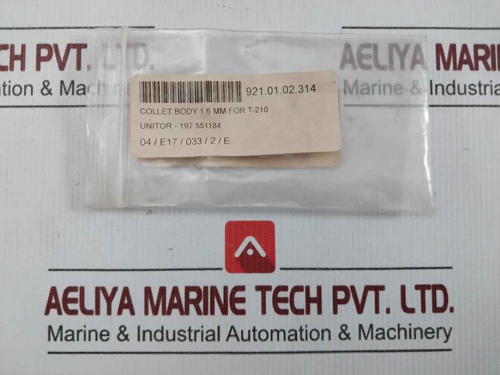 197 551184 Tig Torch Collet Body Unitor