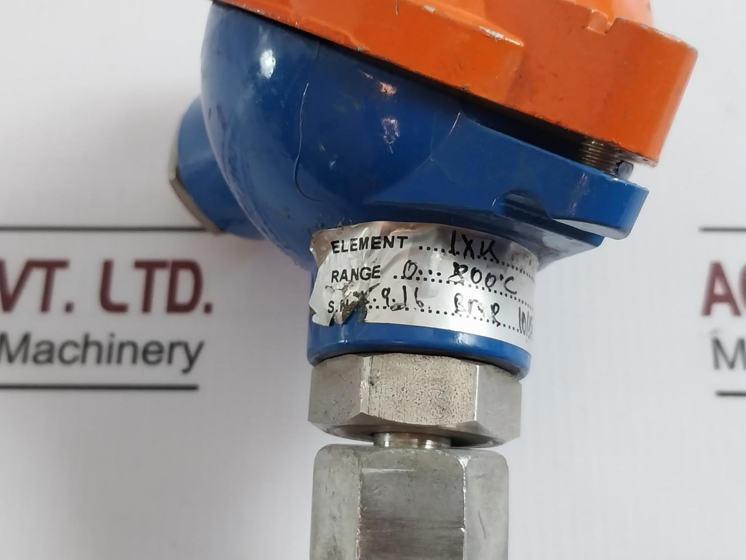 1Xk 0…800°C Celsius Temperature Sensor With Terminal Head For Machine 130 Mm