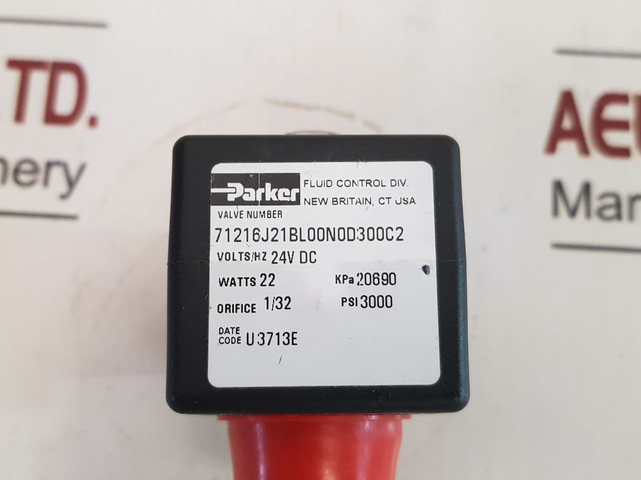 Murr Elektronik 7000-29001-0000000 Plug With Parker 71216J21Bl00N0D300C2 Coil - Aeliya Marine Tech