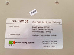 L.G.S. FSU-DW100 Dual Field Supply Unit  360VAC 50/60Hz