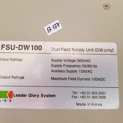 L.G.S. FSU-DW100 Dual Field Supply Unit  360VAC 50/60Hz