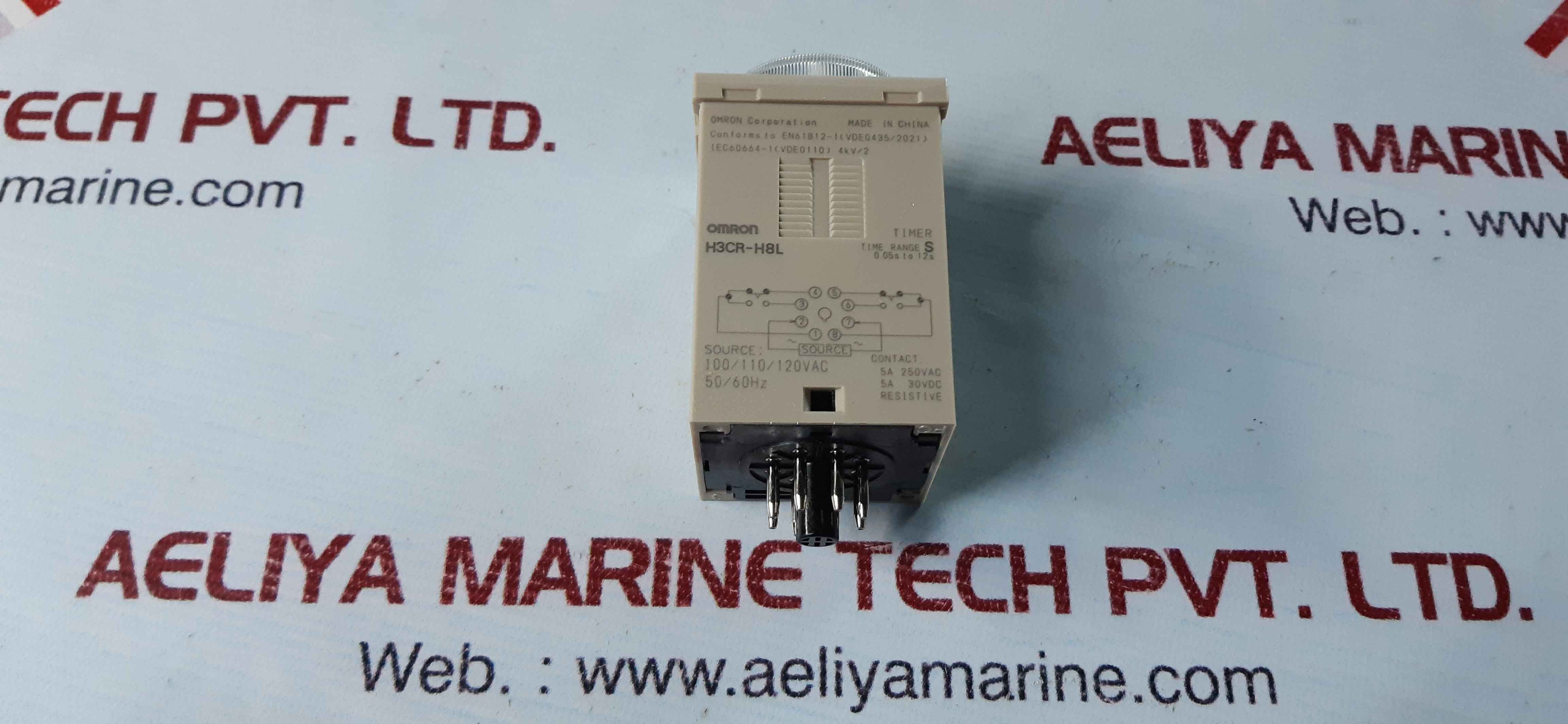 Omron H3CR-H8L Solid-State Timer 100/110/120 VAC