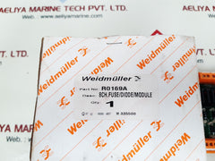 Weidmuller r0169a module 8ch.Fuse/diode