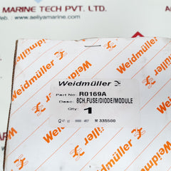 Weidmuller r0169a module 8ch.Fuse/diode