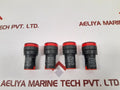 Lot of 4X APT AD16-22D/S31 Indicator Light 220V 20 MA