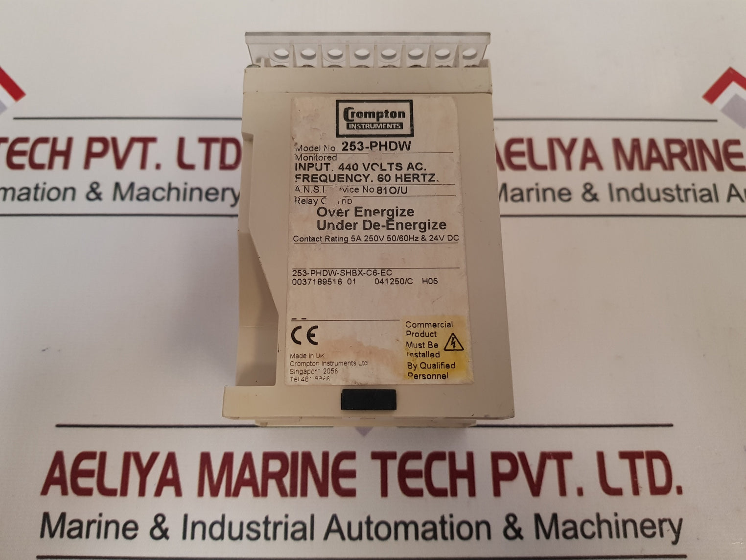 Crompton 253-phdw Protector Trip Relay 440V Ac 60Hz