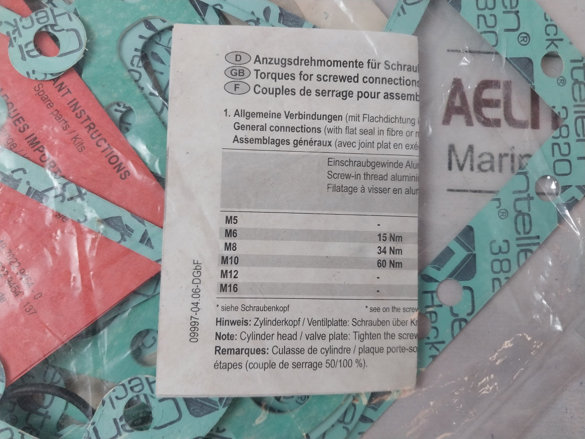 Centellen F/Fk5 Gasket Set Fx5