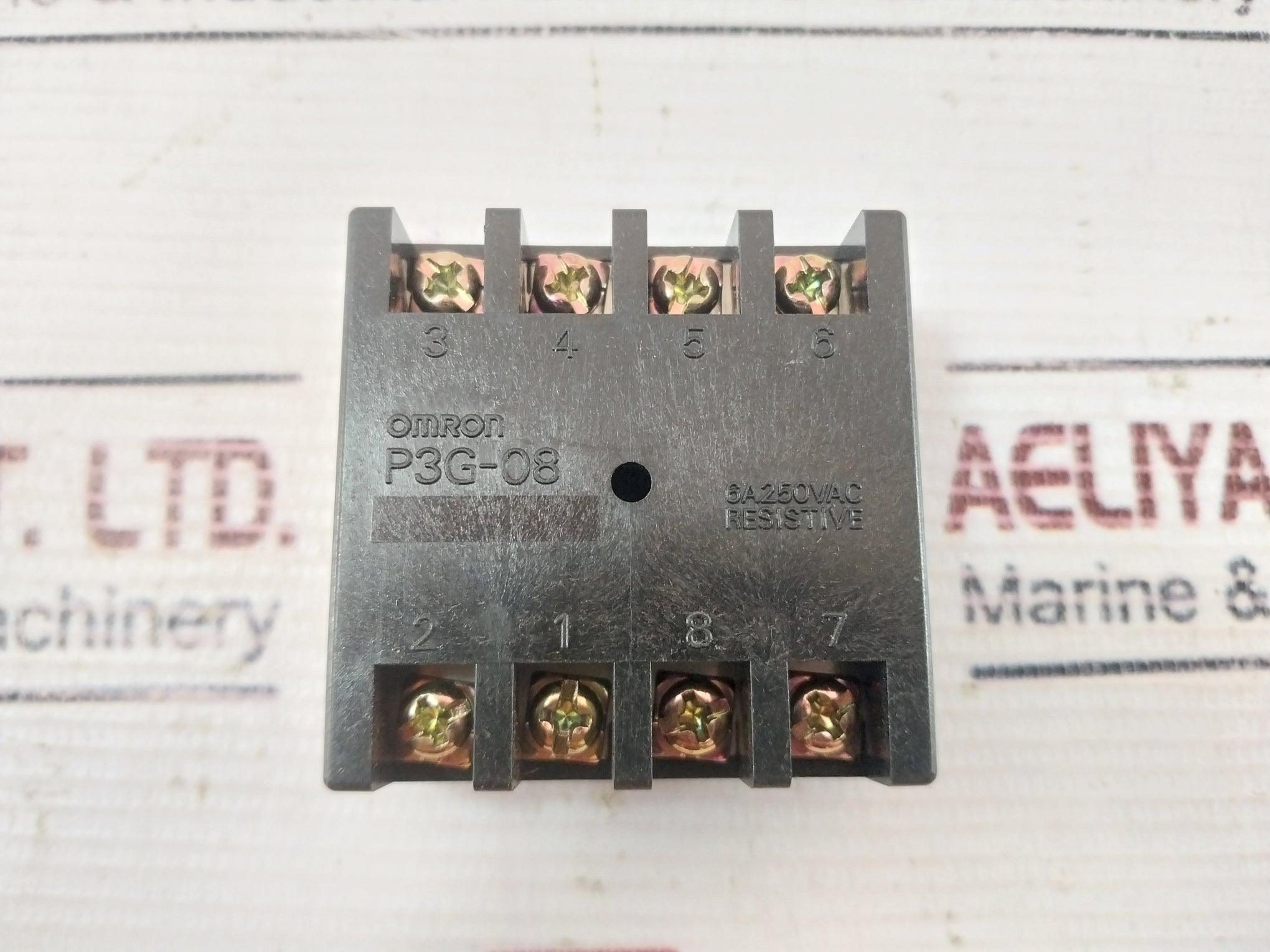 Lot Of 5X Omron P3G-08 Relay Socket 6A 250Vac
