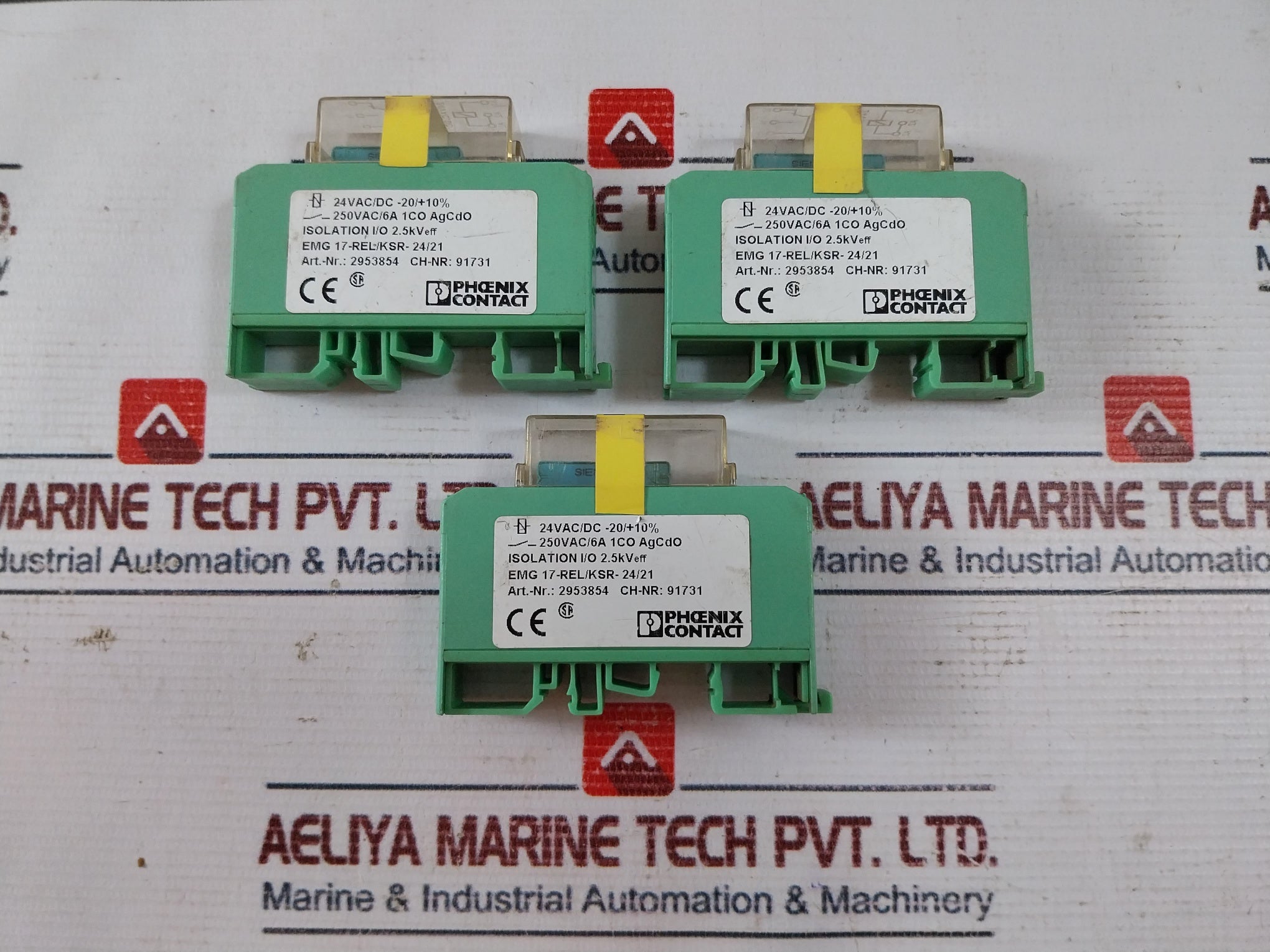 Phoenix Contact Emg 17-rel/Ksr-24/21 Relay Module 250Vac/6A