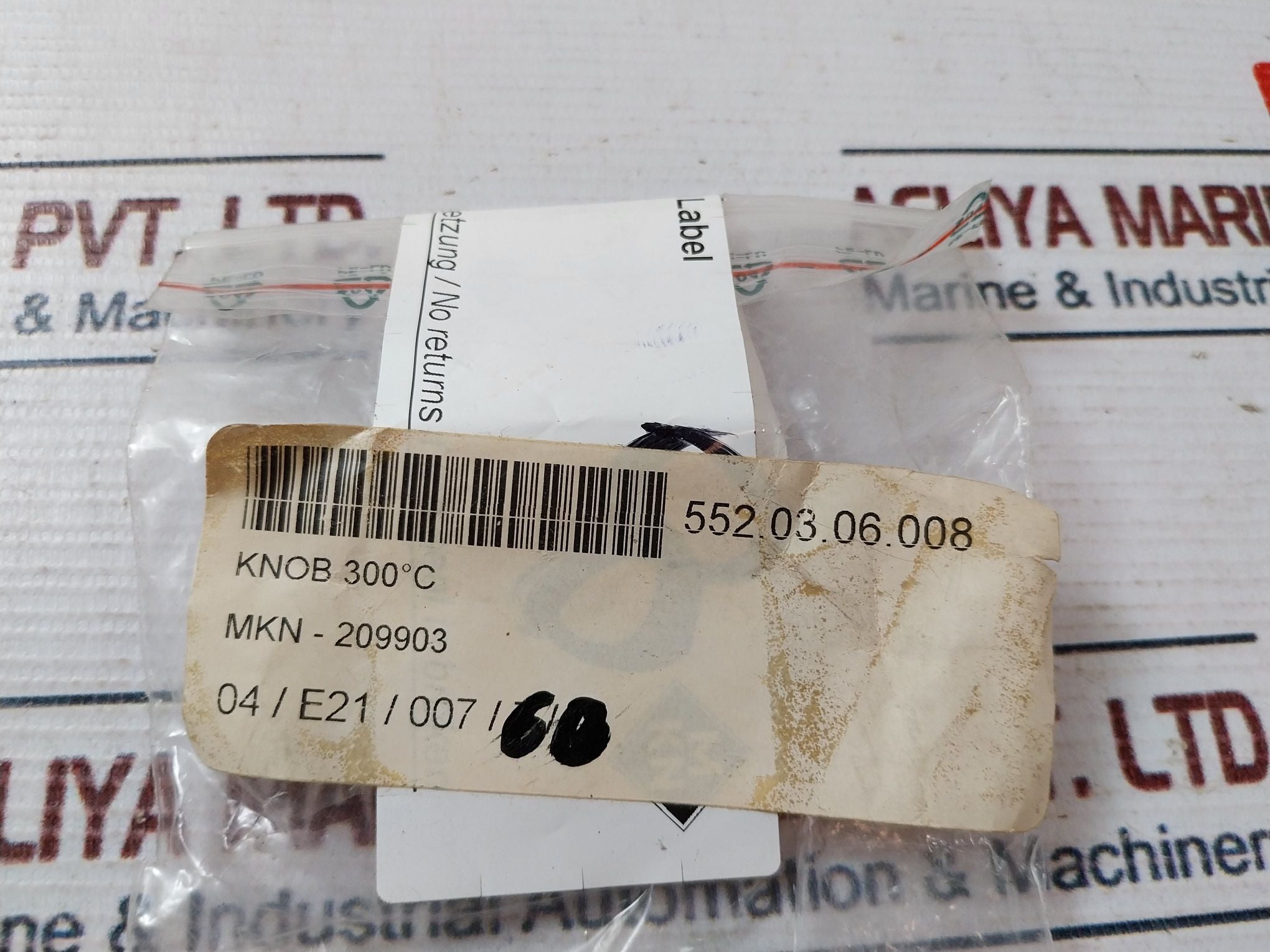 Mkn 209903 Black Handle Knob V-300?C