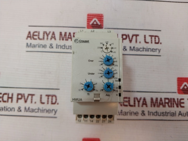 Crouzet 8487302 Voltage Monitoring Relay 3-Phase 480V AC 50/60hz