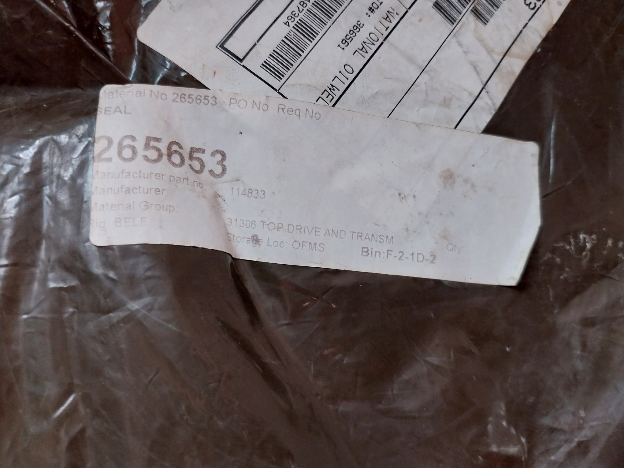 Lot Of 4X Weco 3205602 Union Seal Ring 265653