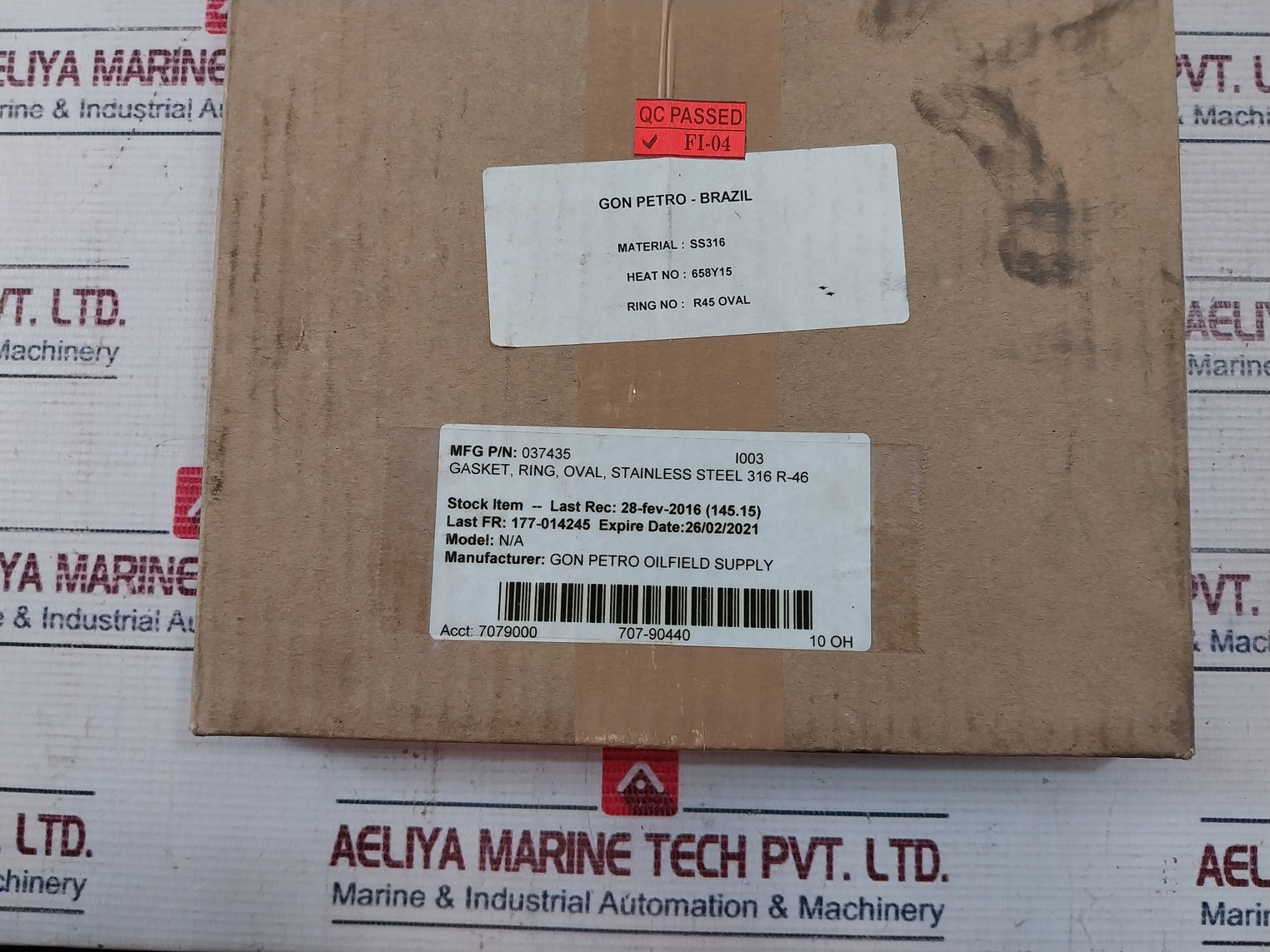 Api Spec S316-4 Ring Oval Gasket 037435