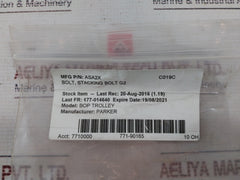 Lot Of 10X Parker Asa2X Stacking Bolts