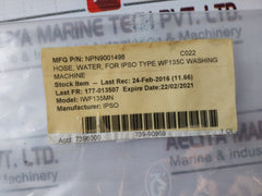 Parker Irt Npn9001498 Variopress 20 Bar Rubber Hose Iwf135Mn
