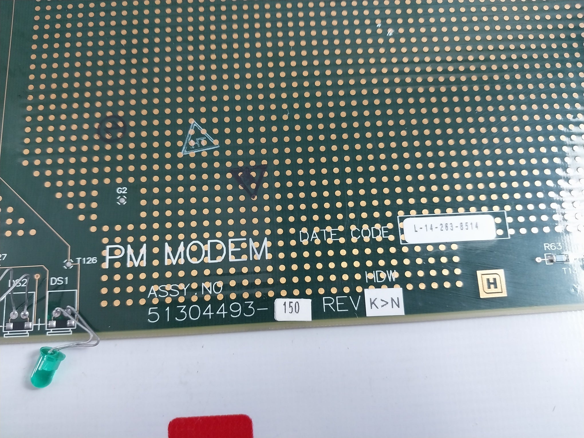 Honeywell 51304493-150 Pm Modem Card 51304492-100 M1 94v-0 Rev D 0001109800