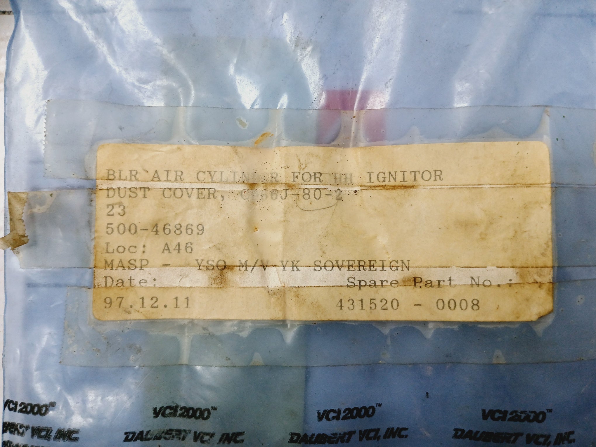 500-46869 Cylinder Shaft Dust Cover C966J-80-2