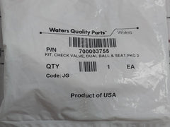 Waters 700003755 Check Valve Dual Ball And Seat