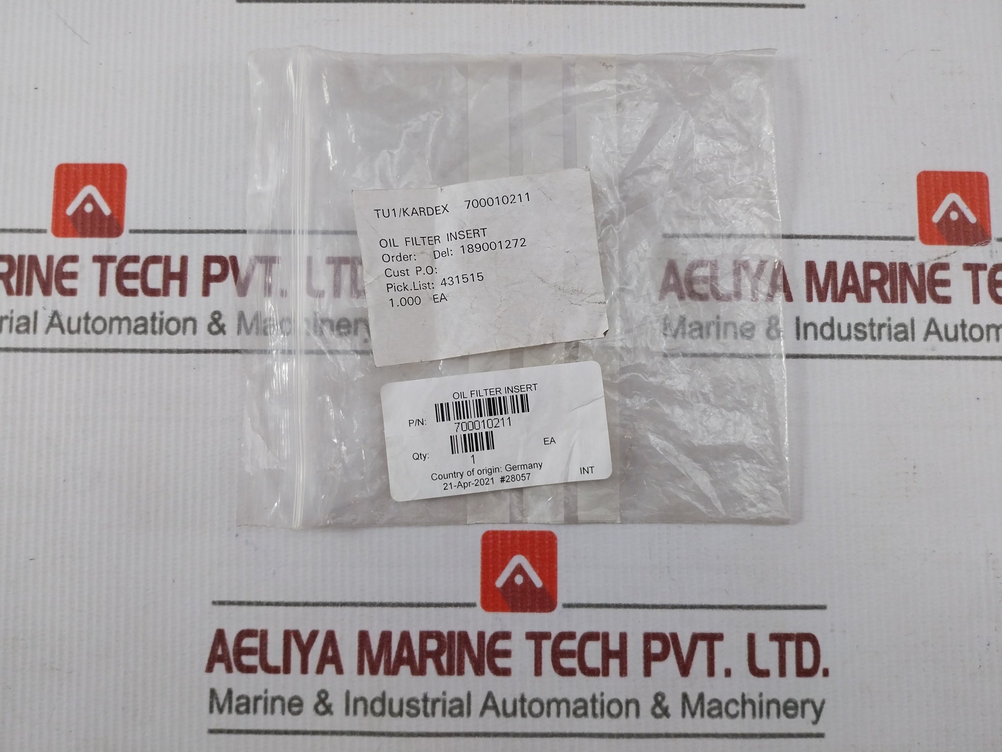 Waters 700010211 Oil Filter Insert