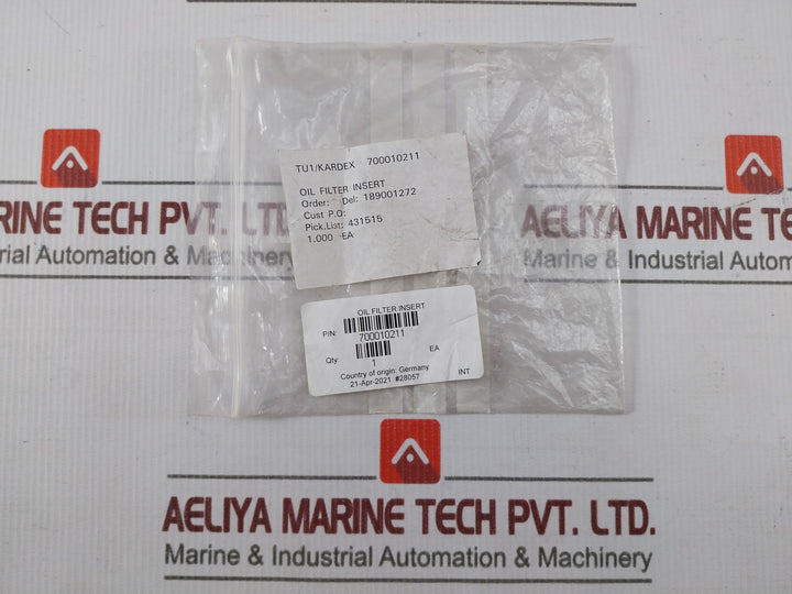 Waters 700010211 Oil Filter Insert