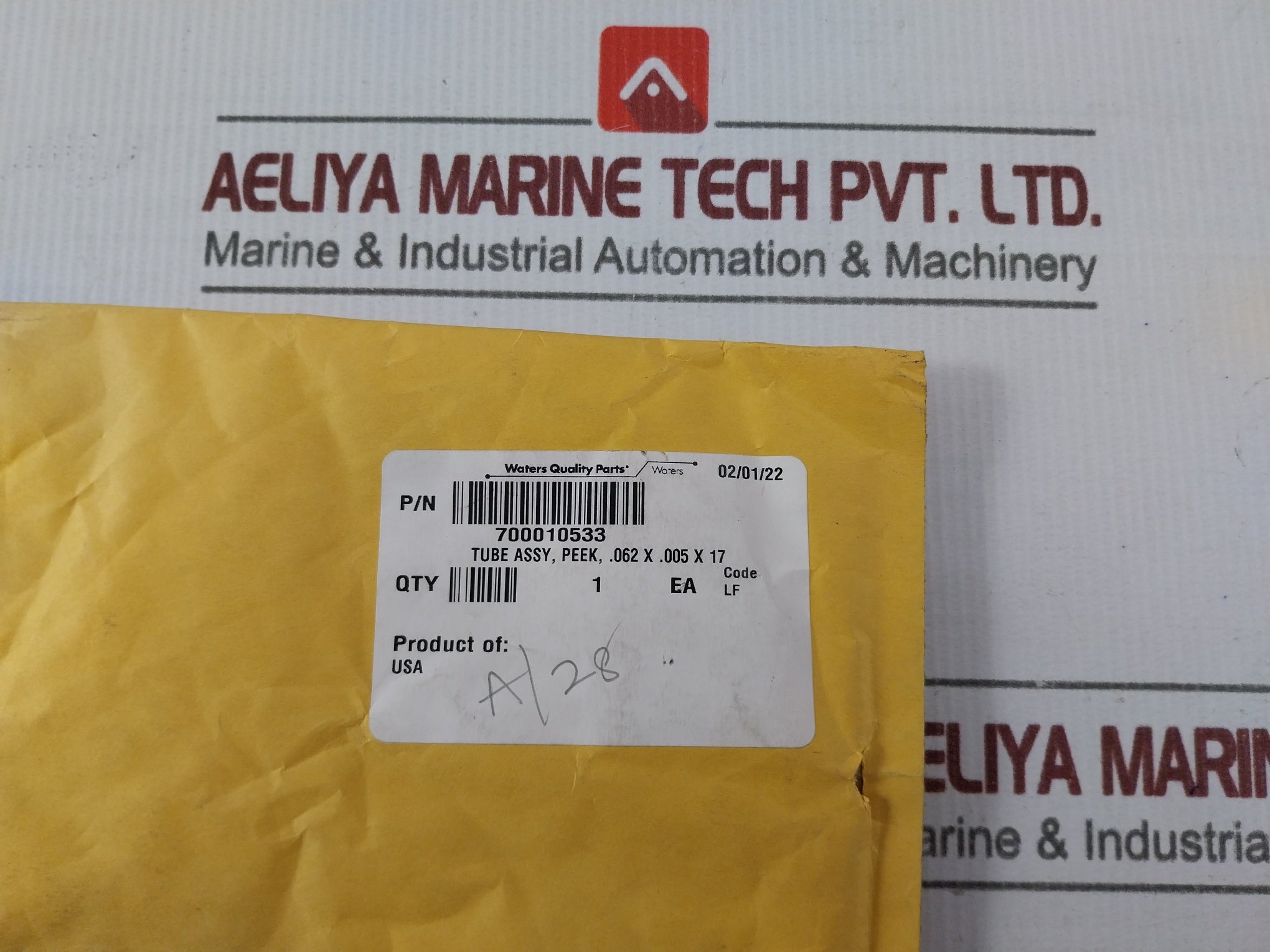 Waters 700010533 Peek Tube Assy 062 X .005 X 17