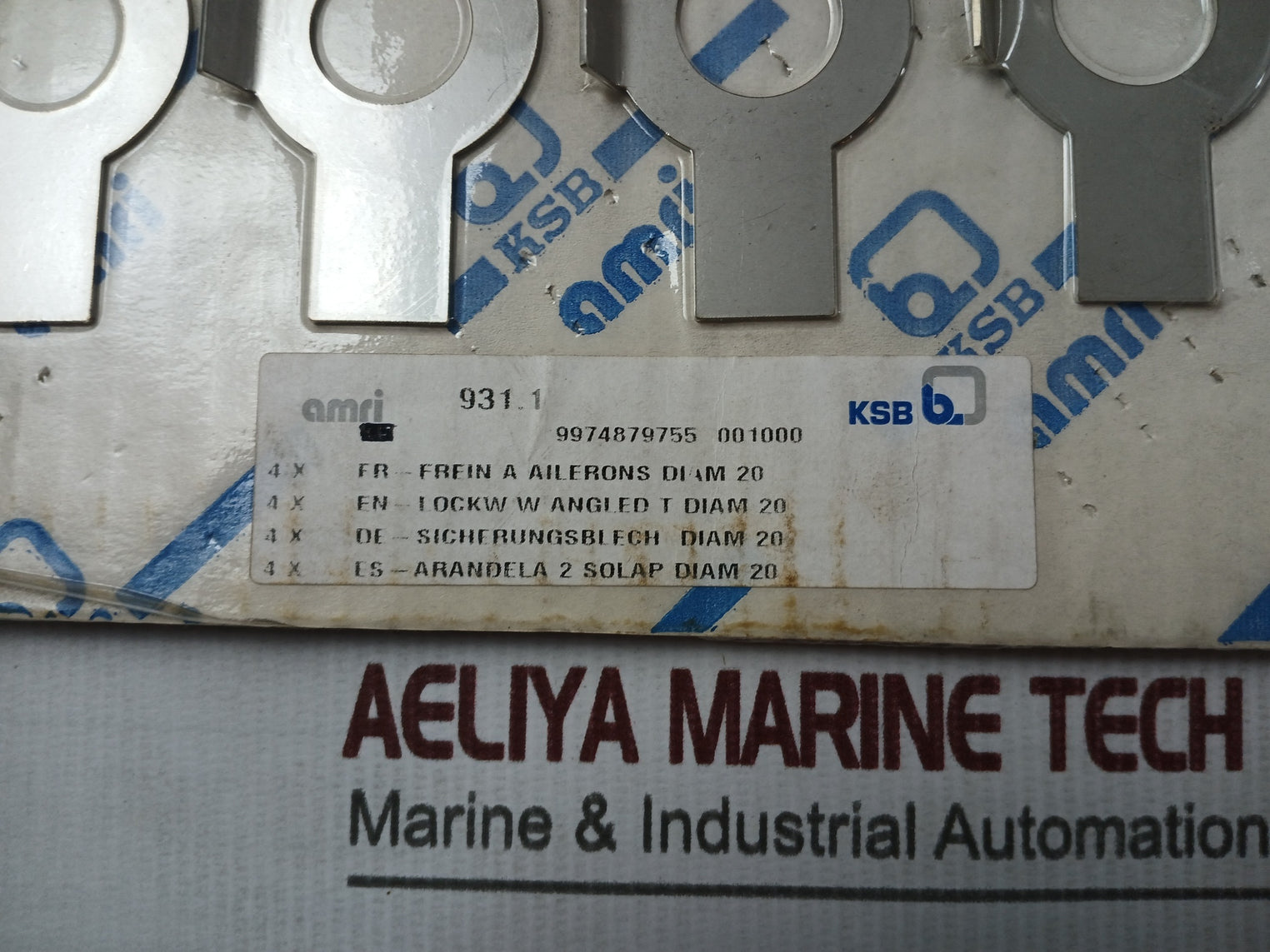 Ksb 9974879755 Amri Washer Lockw W Angled T Diam 20