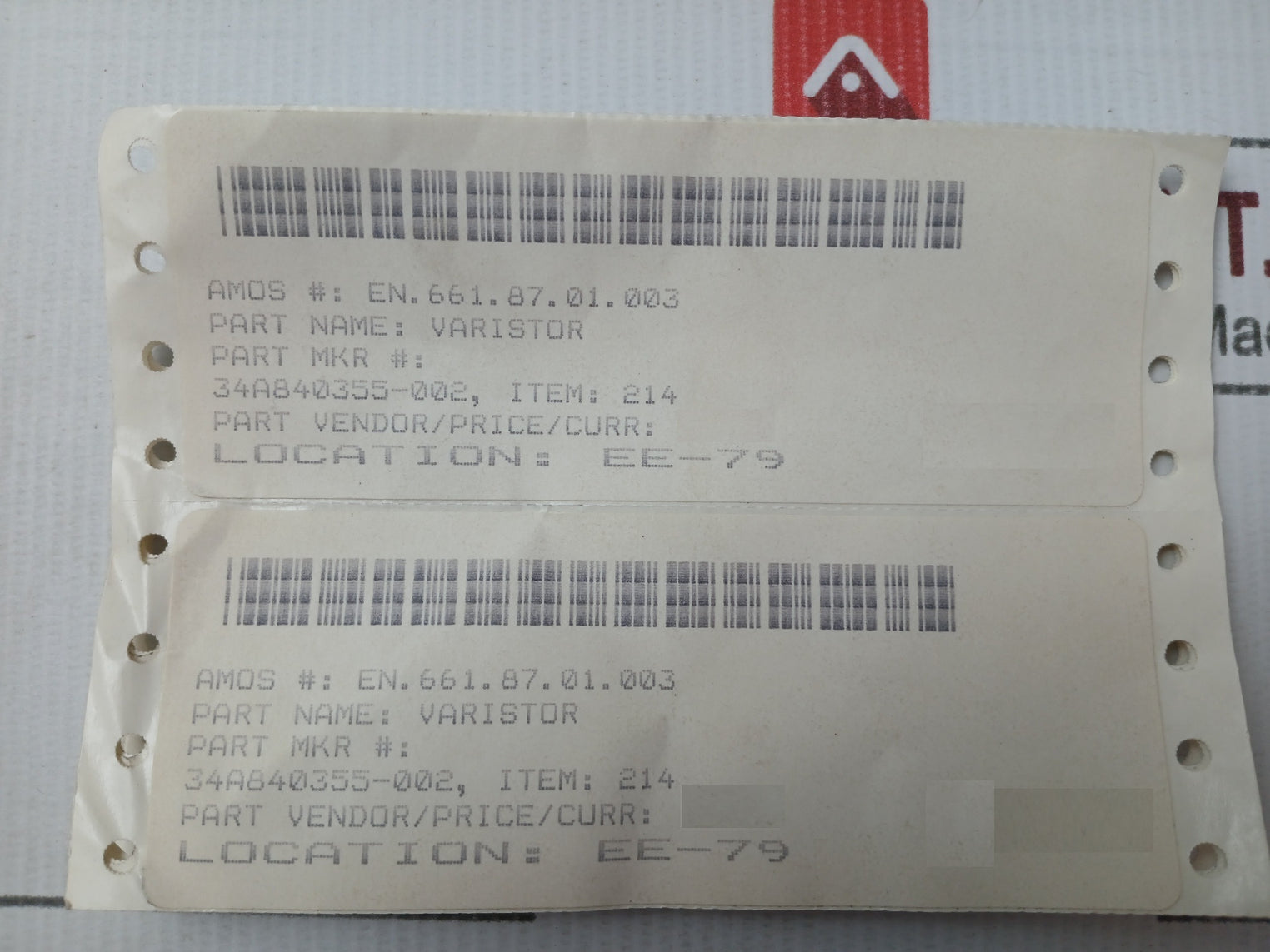 34A840355-002 Varistor