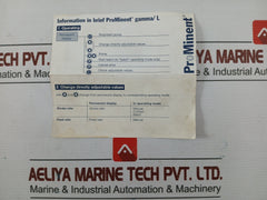 GALA1000PPE200UD014100 PROMINENT Process Control Metering Pump