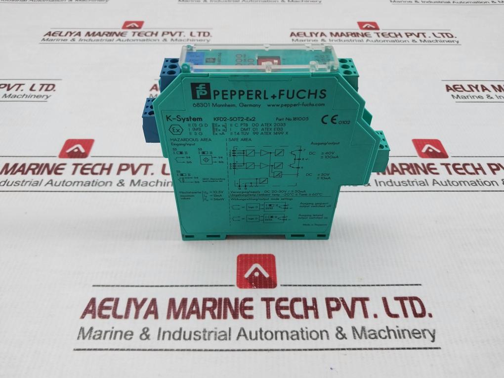 2-channel Isolated Switch Amplifier 20-30Vdc Pepperl+Fuchs Kfd2-sot2-ex2