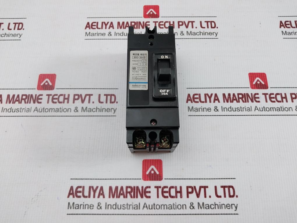 2-pole Molded Case Circuit Breaker Ac 220 V 5Ka Hyundai Ho-30D