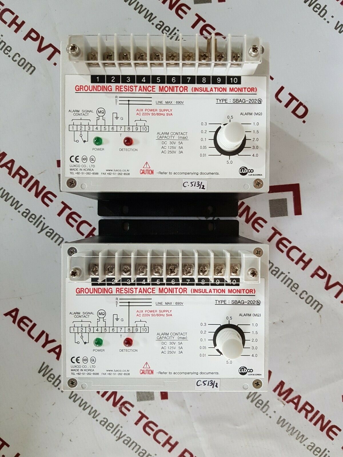Luxco SBAG-202 Grounding Resistance Monitor(Insulation Monitor)