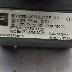 Stahl 8040/33L-u011-u012-plg0 Switch Module