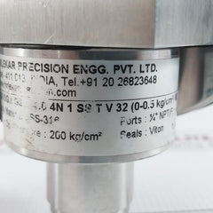 200 Dgr Gs S 4.0 4N 1 Ss T V 32 Differential Pressure Gauge By Hirlekar Precision