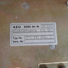 Aeg Diesel Steuerg Dsg822 271 112 240 Diesel Control Unit
